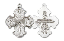 Load image into Gallery viewer, 4-Way Cross Custom Pendant - Sterling Silver