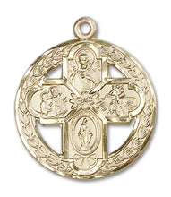 Load image into Gallery viewer, 4-Way Cross Custom Pendant - Yellow Gold
