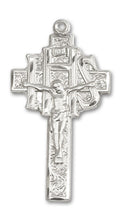 Load image into Gallery viewer, Crucifix-Ihs Custom Pendant - Sterling Silver