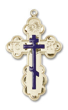 Load image into Gallery viewer, St. Olga Cross Custom Pendant - Yellow Gold