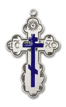 Load image into Gallery viewer, St. Olga Cross Custom Pendant - Sterling Silver