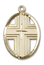 Load image into Gallery viewer, Cross Custom Pendant - Yellow Gold