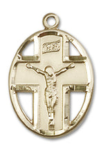 Load image into Gallery viewer, Crucifix Custom Pendant - Yellow Gold