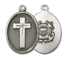 Load image into Gallery viewer, Cross / Coast Guard Custom Pendant - Sterling Silver