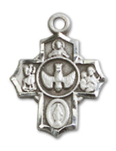 Load image into Gallery viewer, 5-Way Cross Custom Pendant - Sterling Silver
