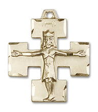 Load image into Gallery viewer, Modern Crucifix Custom Pendant - Yellow Gold