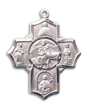 Load image into Gallery viewer, 5-Way Cross / Special Needs Custom Pendant - Sterling Silver