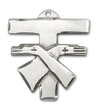 Load image into Gallery viewer, Franciscan Cross Custom Pendant - Sterling Silver