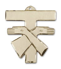 Load image into Gallery viewer, Franciscan Cross Custom Pendant - Yellow Gold