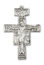Load image into Gallery viewer, San Damiano Crucifix Custom Pendant - Sterling Silver