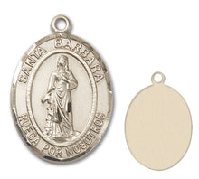 Load image into Gallery viewer, St. Barbara Custom Medal - Yellow Gold