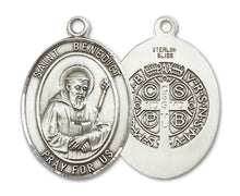Load image into Gallery viewer, St. Benedict Custom Medal - Sterling Silver