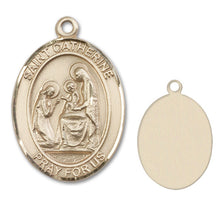 Load image into Gallery viewer, St. Catherine of Siena Custom Medal - Yellow Gold