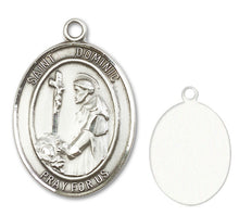 Load image into Gallery viewer, St. Dominic de Guzman Custom Medal - Sterling Silver