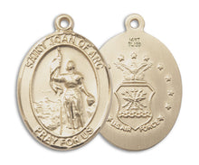 Load image into Gallery viewer, St. Joan of Arc / Air Force Custom Medal - Yellow Gold