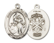 Load image into Gallery viewer, St. Joan of Arc / Nat'l Guard Custom Medal - Sterling Silver