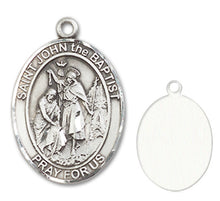 Load image into Gallery viewer, St. John the Baptist Custom Medal - Sterling Silver