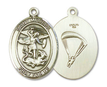 Load image into Gallery viewer, St. Michael the Archangel / Paratrooper Custom Medal - Yellow Gold