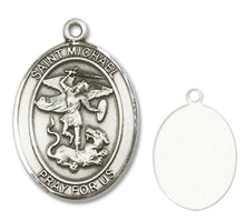 Load image into Gallery viewer, St. Michael the Archangel Custom Medal - Sterling Silver