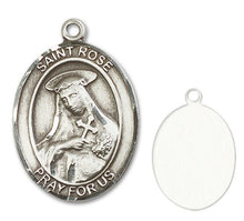 Load image into Gallery viewer, St. Rose of Lima Custom Medal - Sterling Silver