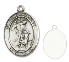 Load image into Gallery viewer, Guardian Angel Custom Medal - Sterling Silver