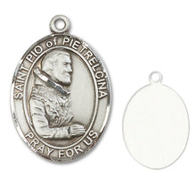 Load image into Gallery viewer, St. Pio of Pietrelcina Custom Medal - Sterling Silver