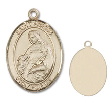 Load image into Gallery viewer, St. Agnes of Rome Custom Medal - Yellow Gold