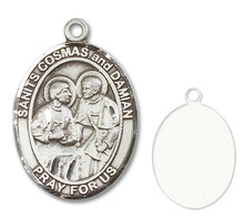 Load image into Gallery viewer, Ss. Cosmas & Damian Custom Medal - Sterling Silver