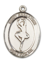Load image into Gallery viewer, St. Sebastian / Dance Custom Medal - Sterling Silver