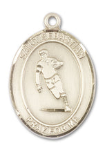 Load image into Gallery viewer, St. Sebastian / Rugby Custom Medal - Yellow Gold