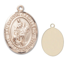 Load image into Gallery viewer, San Martin Caballero Custom Medal - Yellow Gold
