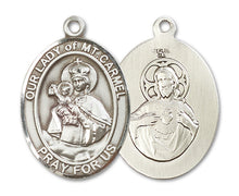 Load image into Gallery viewer, Our Lady of Mount Carmel Custom Medal - Sterling Silver