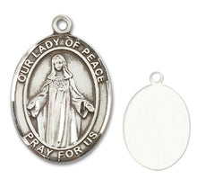 Load image into Gallery viewer, Our Lady of Peace Custom Medal - Sterling Silver