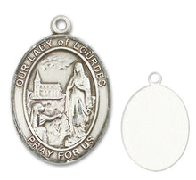 Load image into Gallery viewer, Our Lady of Lourdes Custom Medal - Sterling Silver