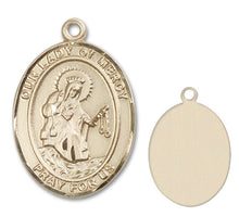 Load image into Gallery viewer, Our Lady of Mercy Custom Medal - Yellow Gold