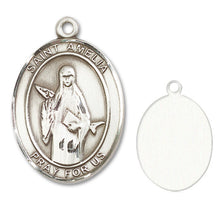 Load image into Gallery viewer, St. Amelia Custom Medal - Sterling Silver