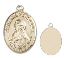 Load image into Gallery viewer, Immaculate Heart of Mary Custom Medal - Yellow Gold