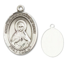 Load image into Gallery viewer, Immaculate Heart of Mary Custom Medal - Sterling Silver