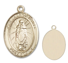 Load image into Gallery viewer, Our Lady of Tears Custom Medal - Yellow Gold