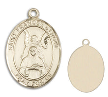 Load image into Gallery viewer, St. Frances of Rome Custom Medal - Yellow Gold