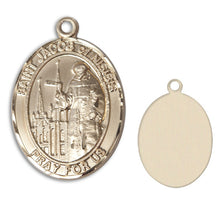 Load image into Gallery viewer, St. Jacob of Nisibis Custom Medal - Yellow Gold