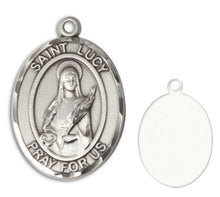 Load image into Gallery viewer, St. Lucy Custom Medal - Sterling Silver