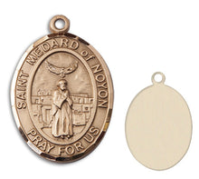 Load image into Gallery viewer, St. Medard of Noyon Custom Medal - Yellow Gold