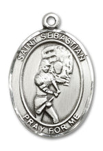 Load image into Gallery viewer, St. Sebastian / Softball Custom Medal - Sterling Silver