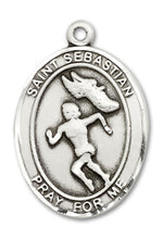 Load image into Gallery viewer, St. Sebastian / Track & Field Custom Medal - Sterling Silver