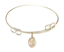 Load image into Gallery viewer, St. Catherine of Siena Custom Bangle - Gold Filled
