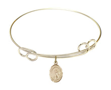 Load image into Gallery viewer, St. Joan of Arc Custom Bangle - Gold Filled