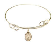 Load image into Gallery viewer, St. John the Baptist Custom Bangle - Gold Filled