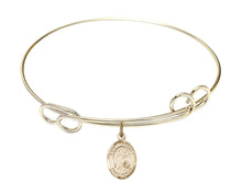 Load image into Gallery viewer, St. Raphael the Archangel Custom Bangle - Gold Filled