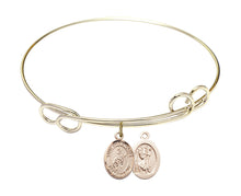 Load image into Gallery viewer, St. Christopher / Rodeo Custom Bangle - Gold Filled